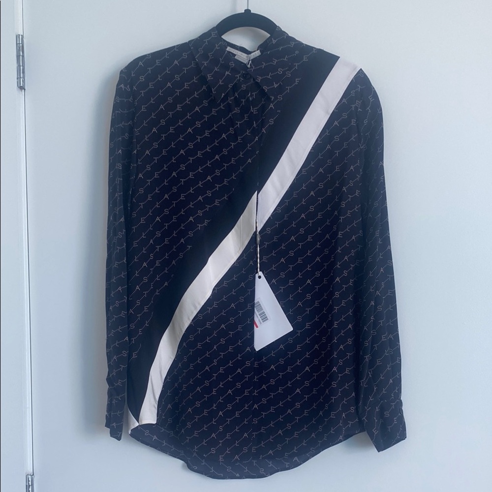 STELLA MCCARTNEY printed silk crepe pants suit